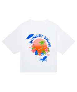 Sunset Swim Boxy Tee