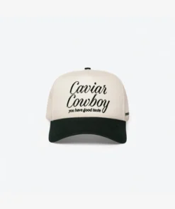 Caviar Cowboy Cap (Beige & Black)