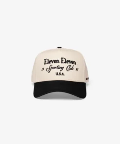 Sporting Club Cap (Beige & Black)