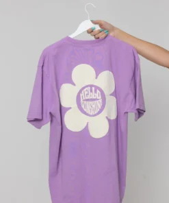 Hello Sunshine Tee purple