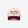 Sporting Club Cap (Beige & Maroon)