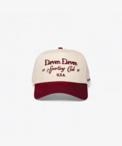 Sporting Club Cap (Beige & Maroon)